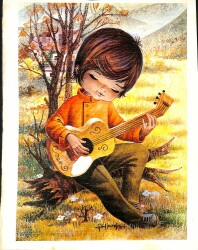 Sevimli Çocuk Temalı Kartpostal ( Orta Boy ) KRT18481 - Gökçekoleksiyon