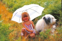 Sevimli Çocuk Ve Hayvan Temalı Kartpostal KRT15375 - Gökçekoleksiyon