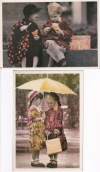 Sevimli Çocuklar 2li Kartpostal KRT10344 - 2