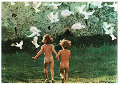 Sevimli Çocuklar Büyük Boy Kartpostal KRT9072 - 1