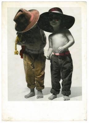 Sevimli Çocuklar Büyük Boy Kartpostal KRT9081 - 1