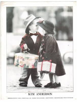Sevimli Çocuklar Büyük Boy Kartpostal KRT9082 - 1