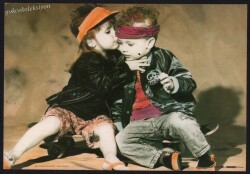 Sevimli Çocuklar Kartpostalı KRT2418 - Gökçekoleksiyon