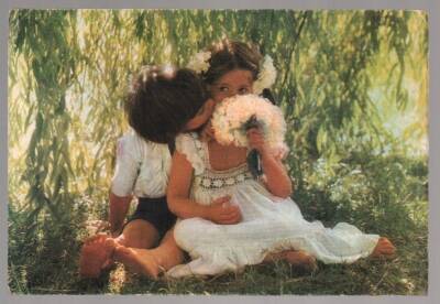 Sevimli Çocuklar Orta Boy Kartpostal KRT5124 - 1
