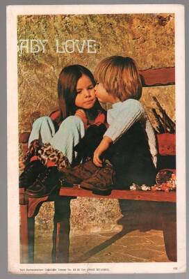 Sevimli Çocuklar Orta Boy Kartpostal KRT5127 - 1