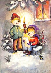 Sevimli Çocuklar Temalı Kartpostal KRT14921 - Gökçekoleksiyon