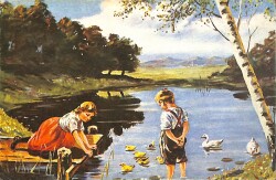 Sevimli Çocuklar Temalı Kartpostal KRT14925 - Gökçekoleksiyon