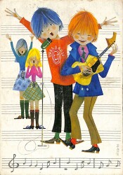 Sevimli Çocuklar Temalı Kartpostal KRT15512 - Gökçekoleksiyon