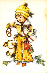 Sevimli Çocuklar Temalı Kartpostal KRT17320 - Gökçekoleksiyon