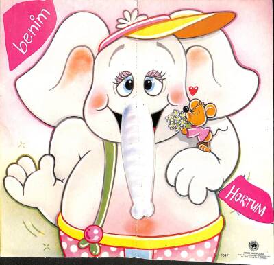 Sevimli Hayvan Temalı Açılır Kapak Kartpostal KRT15507 - 2