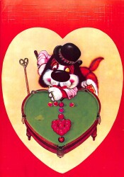 Sevimli Hayvan Temalı Açılır Kapak Yaldızlı Kartpostal KRT16448 - Gökçekoleksiyon