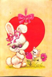 Sevimli Hayvan Temalı Açılır Kapak Yaldızlı Kartpostal KRT16449 - Gökçekoleksiyon