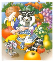 Sevimli Hayvanlar Temalı Kartpostal KRT15371 - Gökçekoleksiyon