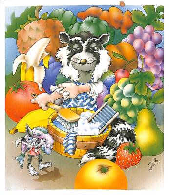 Sevimli Hayvanlar Temalı Kartpostal KRT15371 - 1