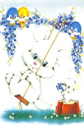 Sevimli Hayvanlar Temalı Kartpostal KRT16901 - Gökçekoleksiyon