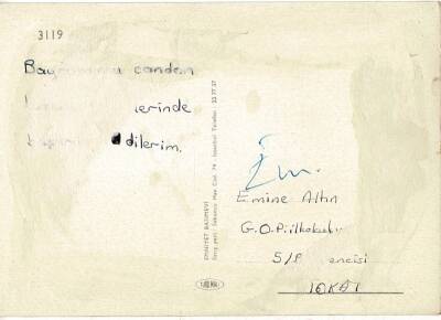 Sevimli Kız Kartpostal *Arkası Yazılı* KRT11581 - 2