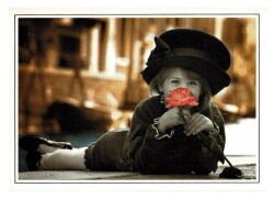 Sevimli Kız Temalı Kartpostal KRT9668 - Gökçekoleksiyon