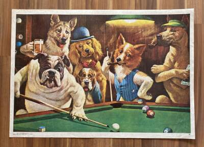 SEVİMLİ KÖPEKLER ULTRA DEV BOY KARTPOSTAL (70X50 cm) KRT17531 - 1
