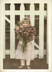 Sevimli Küçük Kız Temalı Büyük Boy Kartpostal KRT5707 - Gökçekoleksiyon