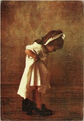 Sevimli Küçük Kız Temalı Kartpostal Büyük Boy KRT5705 - Gökçekoleksiyon