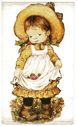 Sevimli Küçük Kız Temalı Kartpostal Büyük Boy KRT5722 - Gökçekoleksiyon