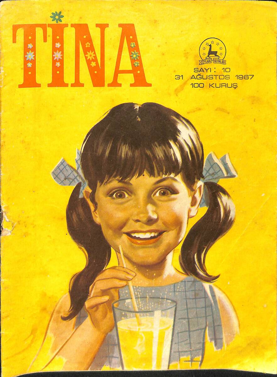 Tina Çizgi Roman 31 Ağustos 1967 Sayı: 10 - 100 Kuruş NDR91737 - 1