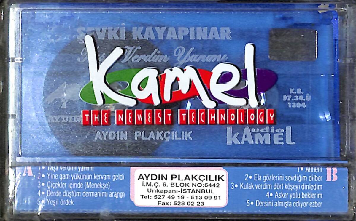 Şevki Kayapınar - Taşa Verdim Yanımı Kaset (Sıfır) KST28194 - 2