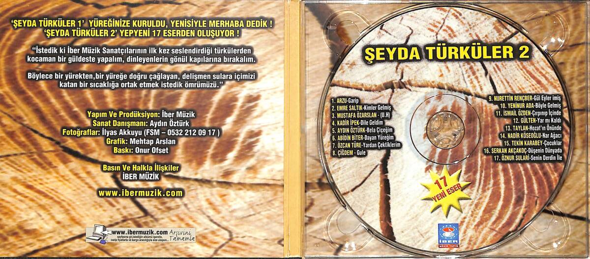 Şeyda Türküler 2 CD (İkinci El) CD4242 - 2