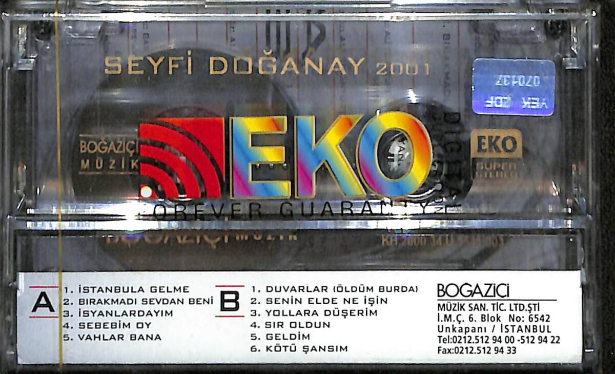 Seyfi Doğanay - 2001 Kaset (Sıfır) KST28108 - 2