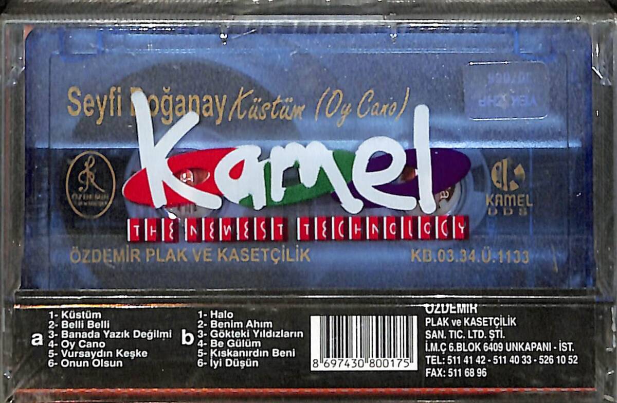 Seyfi Doğanay - Küstüm (Oy Cano) Kaset (Sıfır) KST28537 - 2