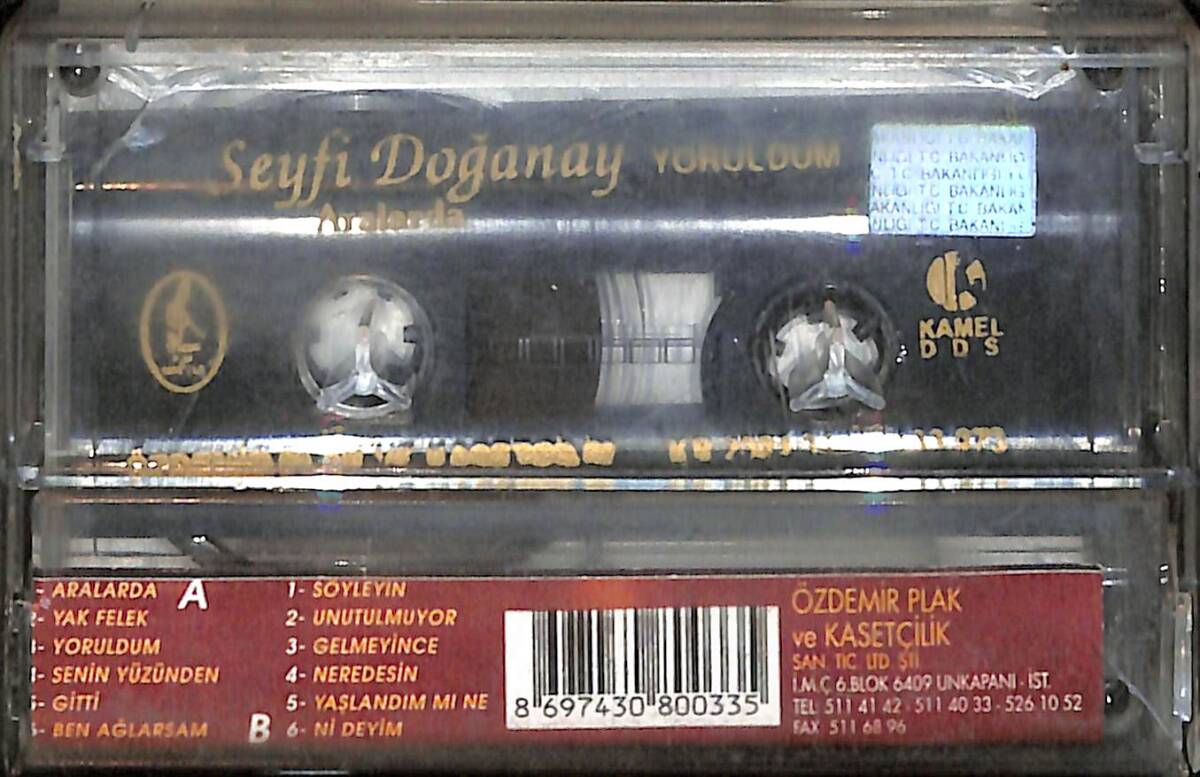 Seyfi Doğanay - Yoruldum Kaset (İkinci El) KST28546 - 2