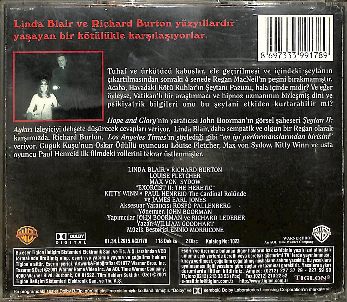 Şeytan II: Aykırı - Exorcist II: The Heretic (1977) VCD Film VCD27268 - 2