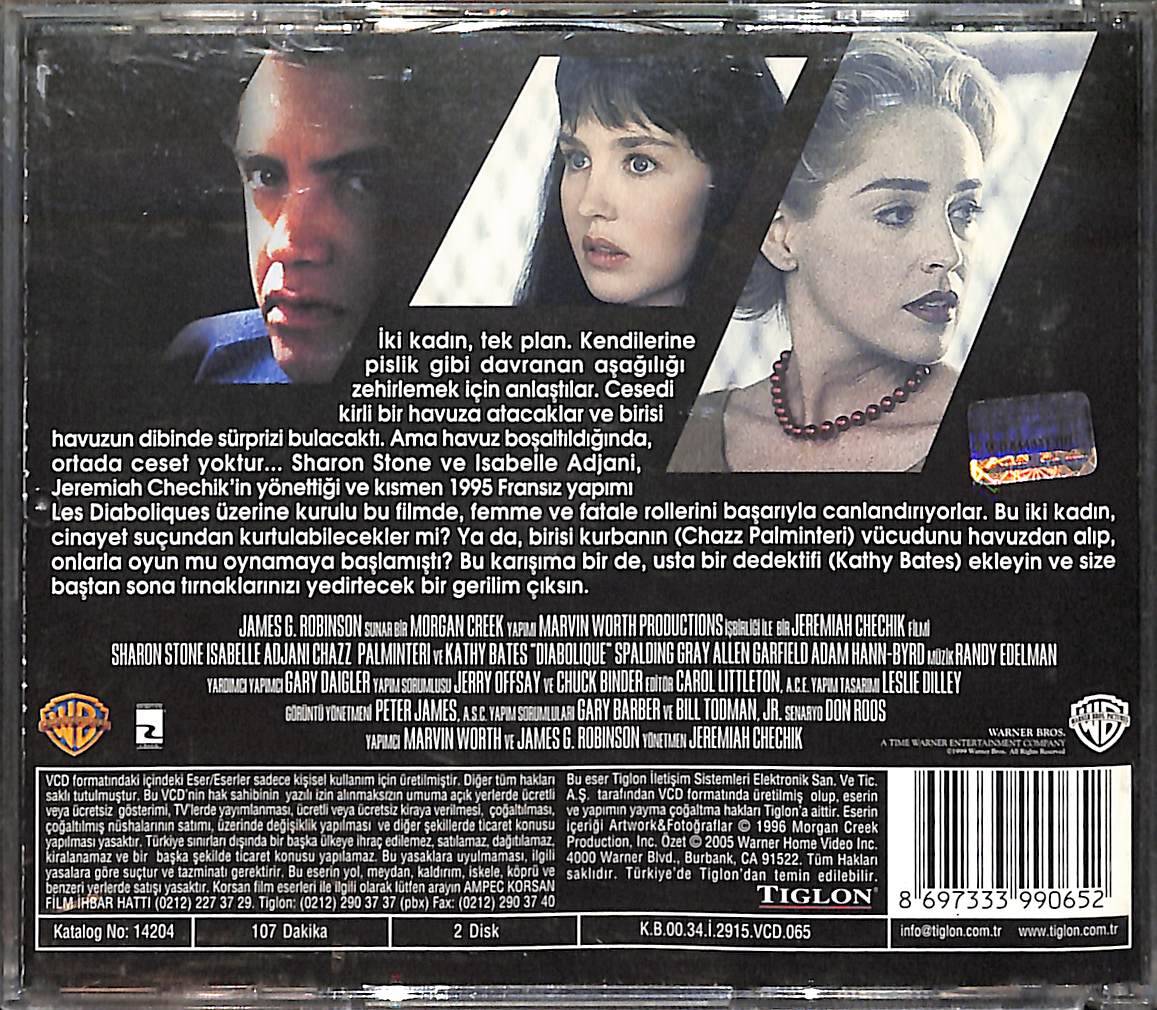Şeytanca – Diabolque Orijinal VCD Film ' Sharon Stone ' VCD28052 - 2