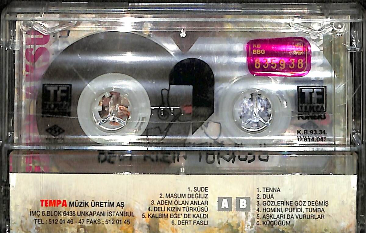 Sezen Aksu - Deli Kızın Türküsü Orijinal Kaset (İkinci El) - Kırmızı Bandrol - KST30849 - 2