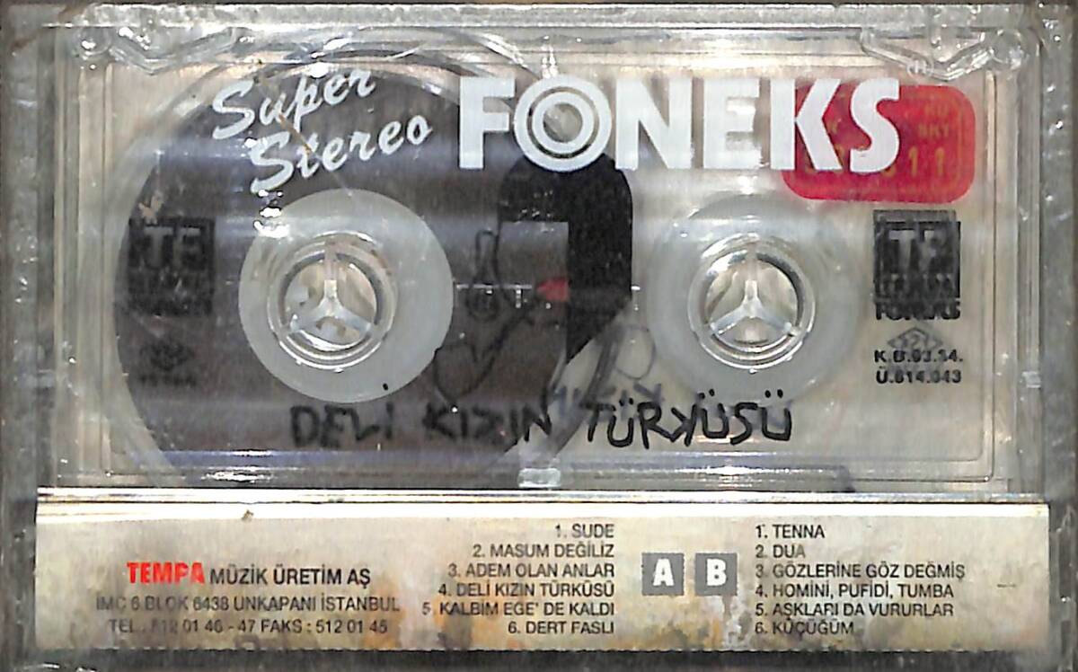 Sezen Aksu – Deli Kızın Türküsü Orijinal Kaset (SIFIR) | Kırmızı Bandrol | Tempa Müzik - Foneks | 1993 KST31195 - 2