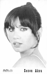 Sezen Aksu Siyah Beyaz Kartpostal KRT18241 - Gökçekoleksiyon