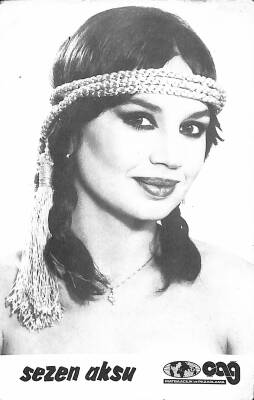Sezen Aksu Siyah-Beyaz Kartpostal KRT18739 - 1