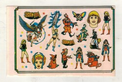 She-Ra Vintage Sticker Sayfası – 1980’ler Orijinal Çıkartma “Nadir” STKR1 - 1