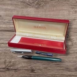 Sheaffer Yarı Krom Dolma Kalem Yeşil AOB6424 - 3
