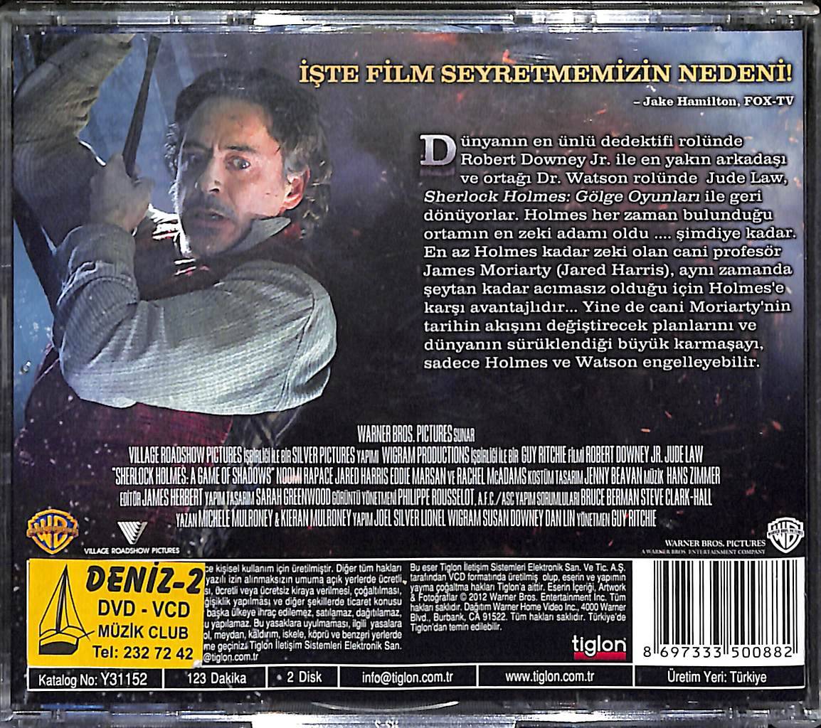 Sherlock Holmes Gölge Oyunları - Sherlock Holmes A Game Of Shadows VCD Film ' Robert Downey JR, Jude Law ' VCD28027 - 2