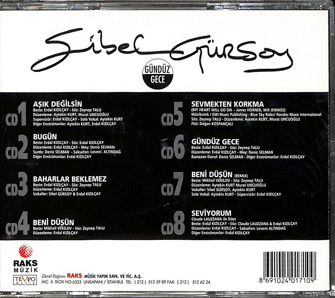 Sibel Gürsoy ‎- Gündüz Gece CD (İkinci El) CD5445 - 2