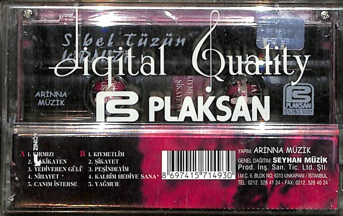 Sibel Tüzün - Kırmızı Kaset (Sıfır Kaset) KST29358 - 2