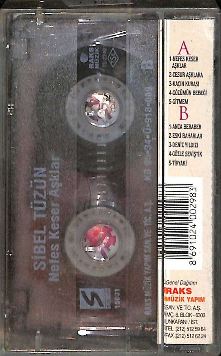 Sibel Tüzün - Nefes Keser Aşklar Kaset (İkinci El) KST27011 - 2