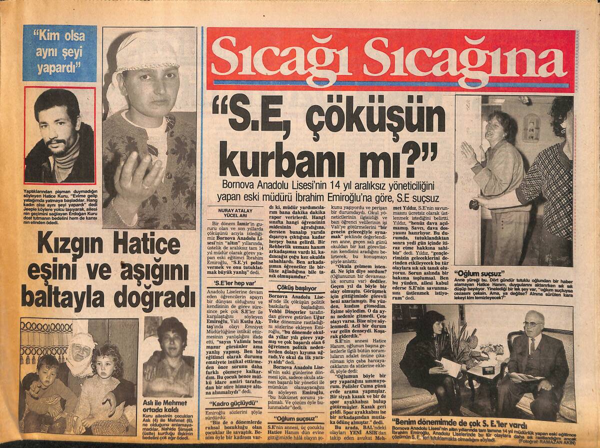 Sıcağı Sıcağına Gazetesi 27 Kasım 1990 - Işın Çelebi Kızdırdı - Çakmur, Özal'dan Kaçtı, Kaza Yaptı GZ153609 - 1