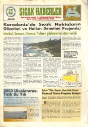 Sıcak Haberler Sayı 14-15 Nisan 2003 - 2003 Uluslararası Tatlı Su Yılı NDR84347 - Gökçekoleksiyon