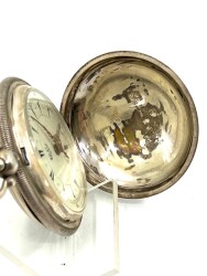 Sıegrist Gümüş Kasa Osmanlı Pazarına Yapılmış Cep Saati SAA318 #34.50 - 4