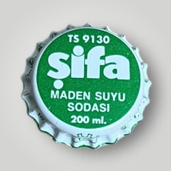 ŞİFA Maden Suyu Sodası Basılmamış Gazoz Kapağı CMK1-1205 - Gökçekoleksiyon