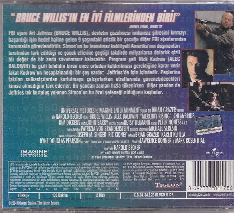 Şifre Merkür VCD Film VCD8642 - 2