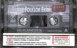 Silifke Folklor Ekibi Kaset (İkinci El) KST20452 - 2