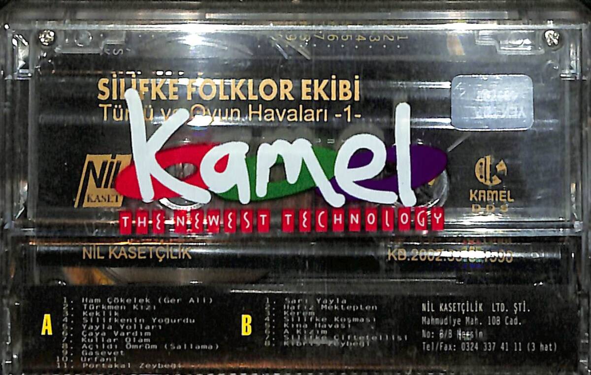 Silifke Folklor Ekibi - Türkü Ve Oyun Havaları 1 Kaset (Sıfır Kaset) KST29302 - 2